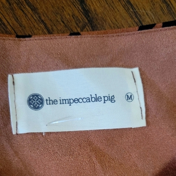 The impeccable pig One shoulder ruffled, woven romper size m - Picture 3 of 5